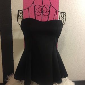 Love J. Strapless Peplum